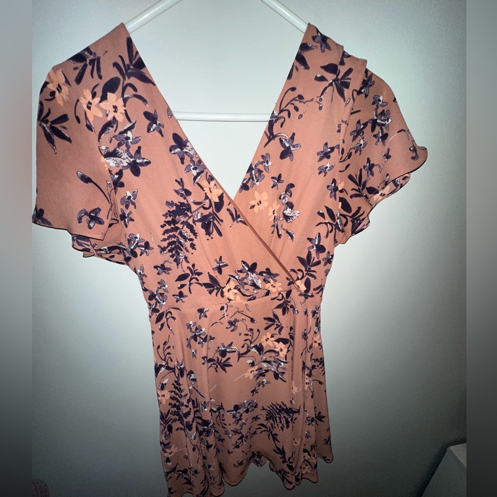 Express floral mini dress